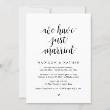 Acabamos de casarnos, Fiesta de Boda Intima