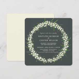 Invitación Acacia light wattle flor wreath art boda