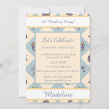 Academia de Magia de Cumpleaños Personalizada Azul