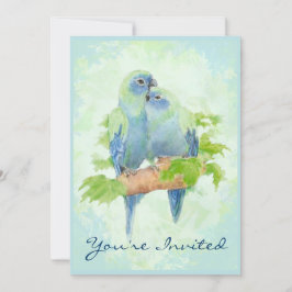 Invitación Acamando Loro Tropical Boda Aniversario