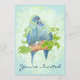 Invitación Acamando Loro Tropical Boda Aniversario