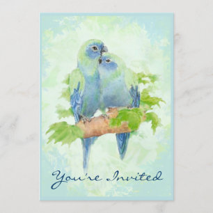 Invitación Acamando Loro Tropical Boda Aniversario