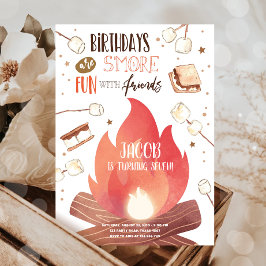 Invitación Acampada de amigos más divertidos y hambrientos cu