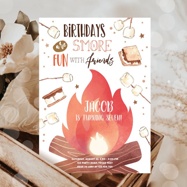 Invitación Acampada de amigos más divertidos y hambrientos cu (Subido por el creador)