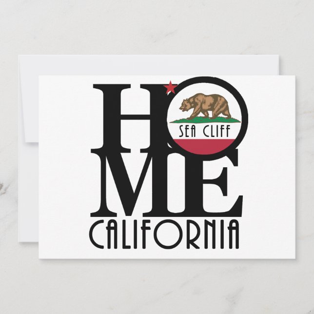 Invitación Acantilado marino de origen (Anverso)