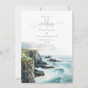 Invitación Acantilados de Irlanda de Moher Boda