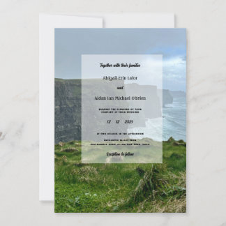 Invitación Acantilados de Moher Ireland Boda