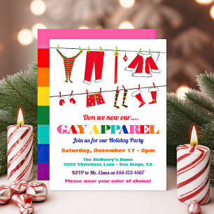 Invitación ¿Acaso ahora nuestros Navidades de ropa gay son Fi