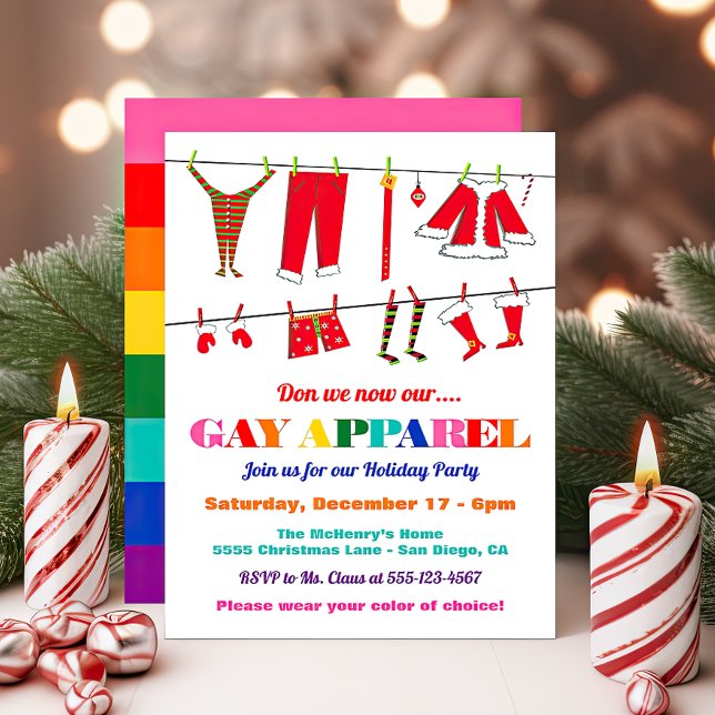 Invitación ¿Acaso ahora nuestros Navidades de ropa gay son Fi (Subido por el creador)