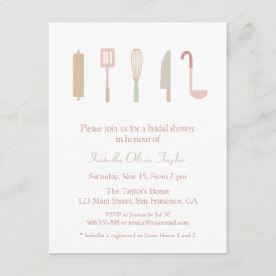 Invitación Accesorios de cocina Utensilios de cocina Desayuno