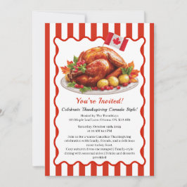 Invitación Acción de Gracias Canadá | Acogedora reunión de Tu