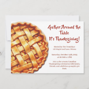 Invitación Acción de Gracias Canadá   Reunión de Apple Pie