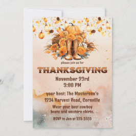 Invitación Acción de Gracias Occidental
