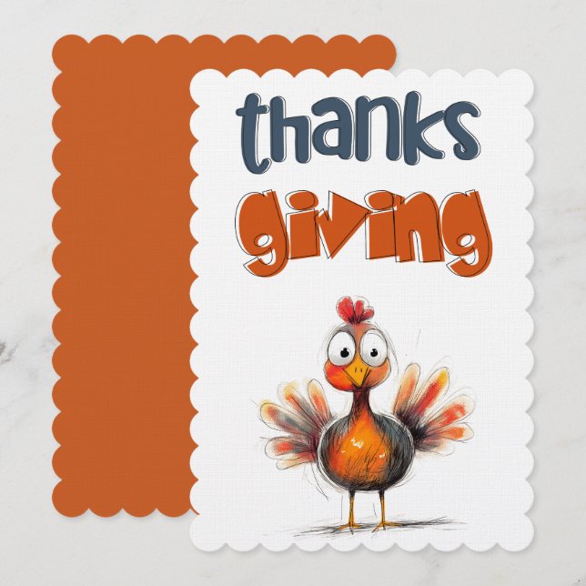 Invitación Acción de Gracias por el golpe de la Goofæك・. (Anverso / Reverso)