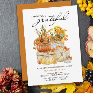 Invitación Acción de gracias y agradecimiento por la cosecha