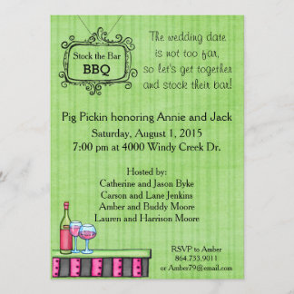 Invitación Acción de muy buen gusto del Bbq del verano la