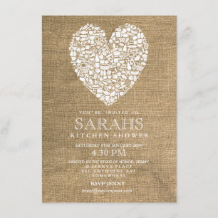 Invitación Acción rústica el fiesta de ducha nupcial de la