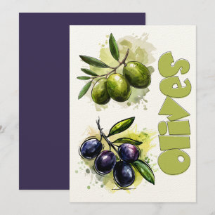 Invitación Aceite de oliva Olive Olive ز・ت ز ن aceite orgánic