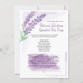 Invitación Aceites Esenciales Lavanda Regalo de la Tierra