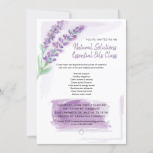 Invitación Aceites Esenciales Regalo de la Tierra Lavanda