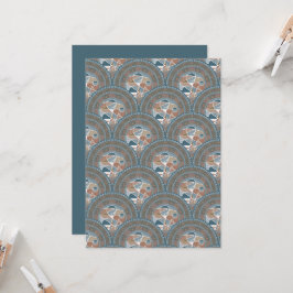 Invitación Acento abstracto impresor Mandala Art Deco Vieira