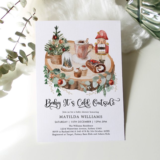 Invitación Acogedor feriado de invierno con frío fuera de Bab (Subido por el creador)