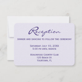 Invitación Acogida de bodas Corazones púrpura