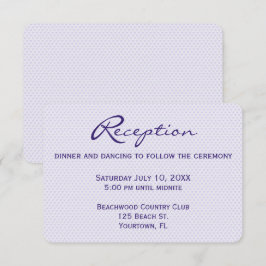 Invitación Acogida de bodas Corazones púrpura