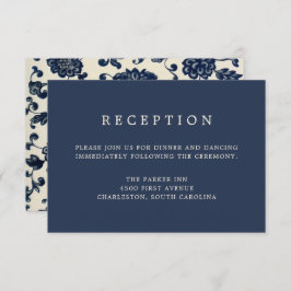 Invitación Acogida Vintage Floral Wedding | Armada y Crema