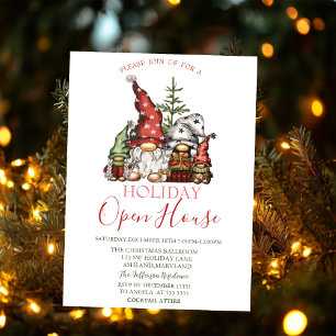 Invitación Acolchado Familia de Gnomos Lindos Casa Abierta