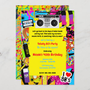 Invitación Acontecimiento de fiesta de cumpleaños con tema re