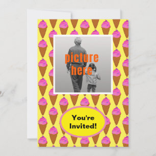 Invitación Acontecimiento de Fiesta de Cumpleaños de Crema de