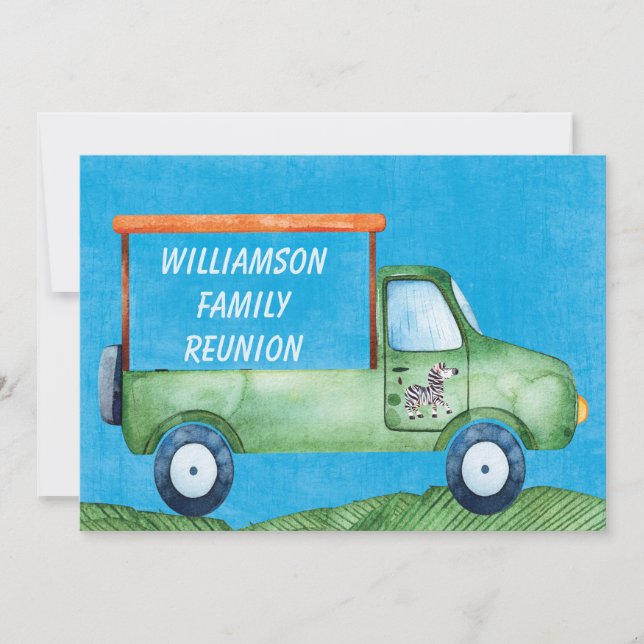 Invitación Acontecimiento de la comida campestre de la (Anverso)