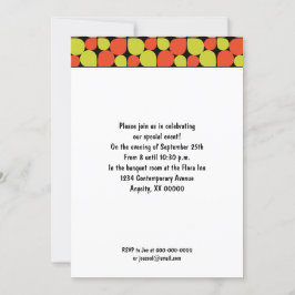 Invitación Acontecimiento del patrón retro de resumen floral