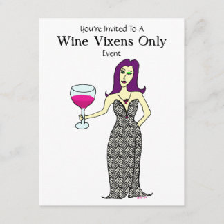 Invitación Acontecimiento del Vixen del vino