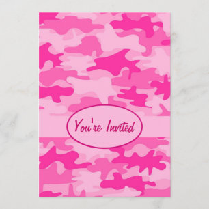 Invitación Acontecimiento rosado y fucsia del fiesta del