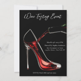 Invitación Acontecimientos de degustación de vinos-Stiletto y