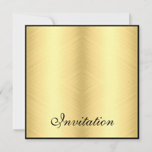 Invitación Acontecimientos elegantes amarillo pálido patrón d