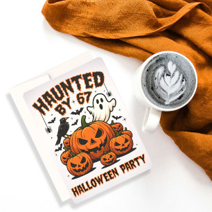 Invitación Acosado por 67 Famosos Fantasma Y Calabaza Hallowe