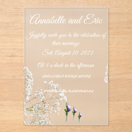 Invitación acrílica