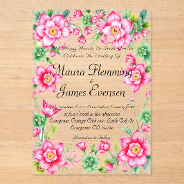 Invitación acrílica