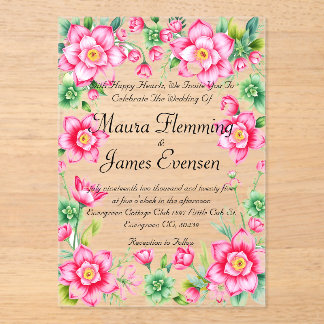 Invitación acrílica