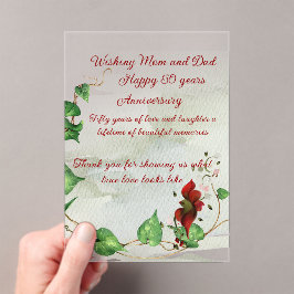 Invitación acrílica