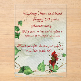 Invitación acrílica