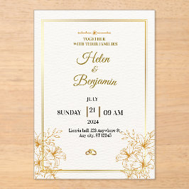 Invitación acrílica