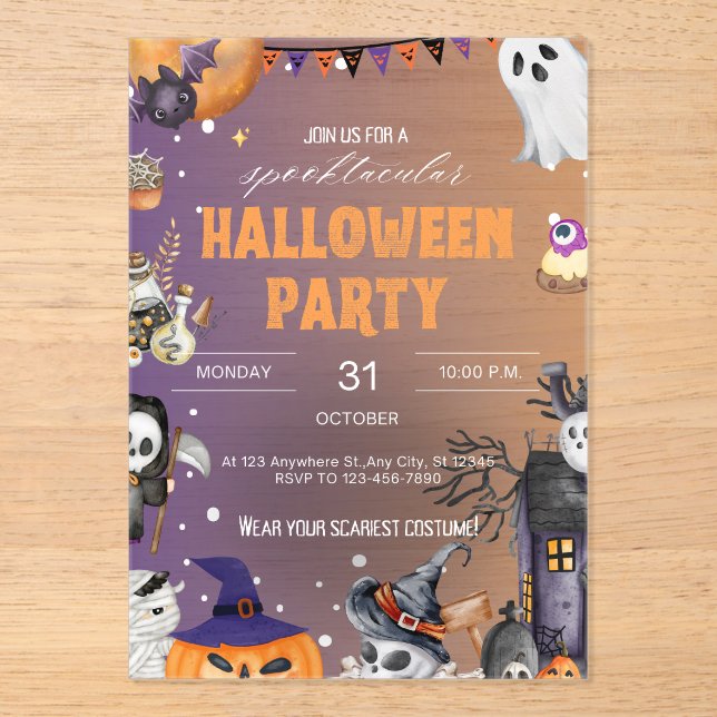 Invitación acrílica (Anverso)