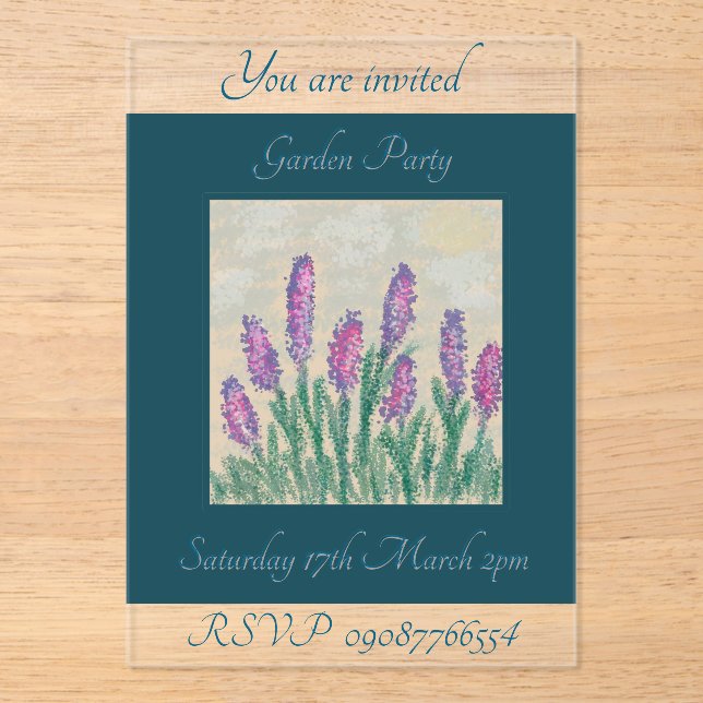 Invitación acrílica (Anverso)