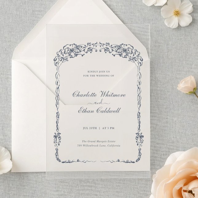 Invitación Acrílica de Boda I Marco Elegante Barro (Subido por el creador)