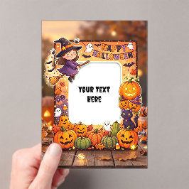 Invitación Acrílica de Halloween Adorable #1