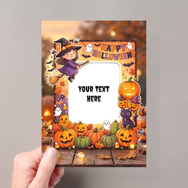 Invitación Acrílica de Halloween Adorable #1 (Insitu (portátil))